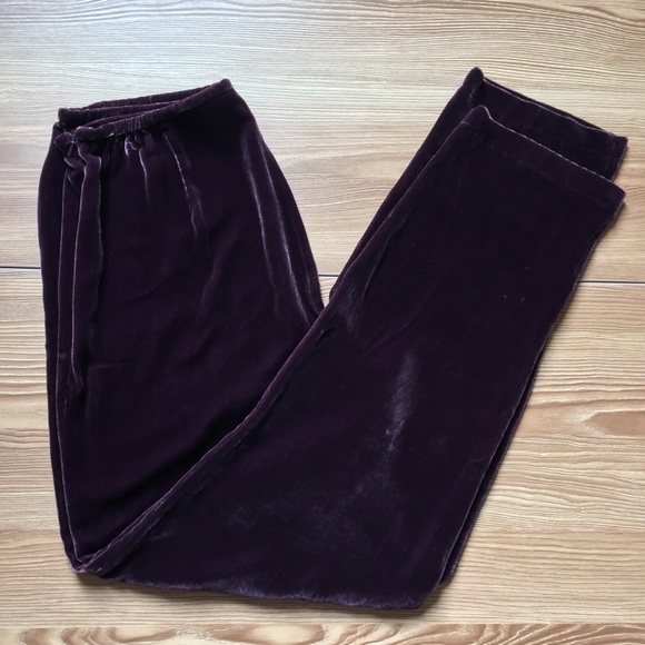 Eileen Fisher Pants - Eileen Fisher Purple Velvet pants, XS